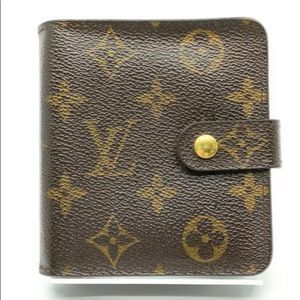 Louis Vuitton LV Wallet Compact Zip M61667 Browns Monogram 1910916